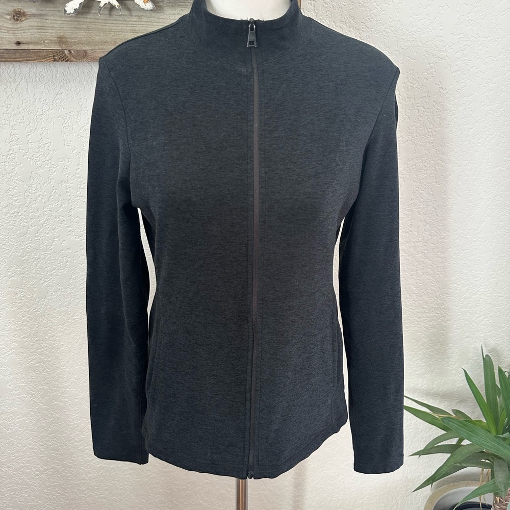 Beyond Yoga Spacedye on the go mock neck Women's Black Full-Zip Jacket M